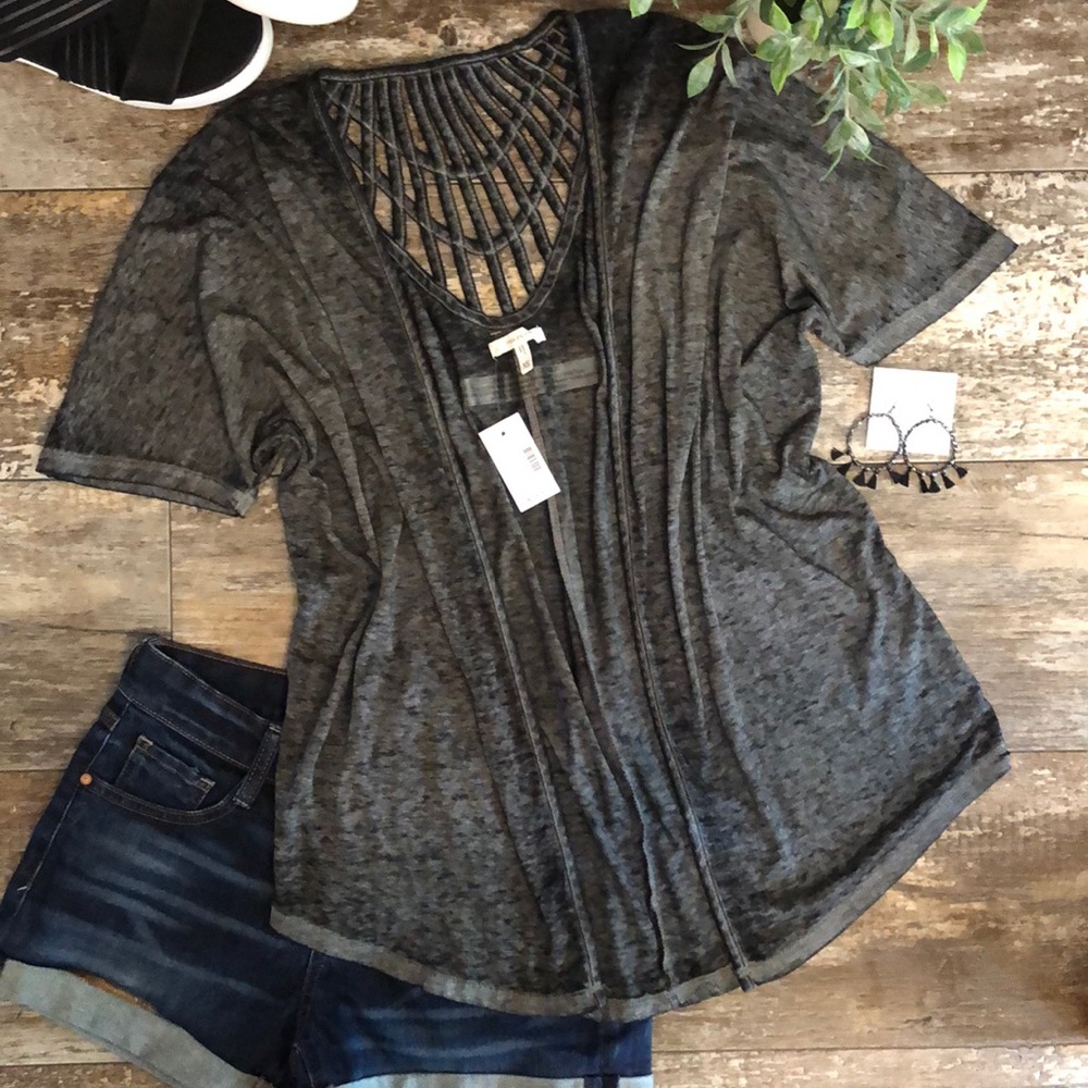 Maurice’s Open Front Cardigan with Back Detail